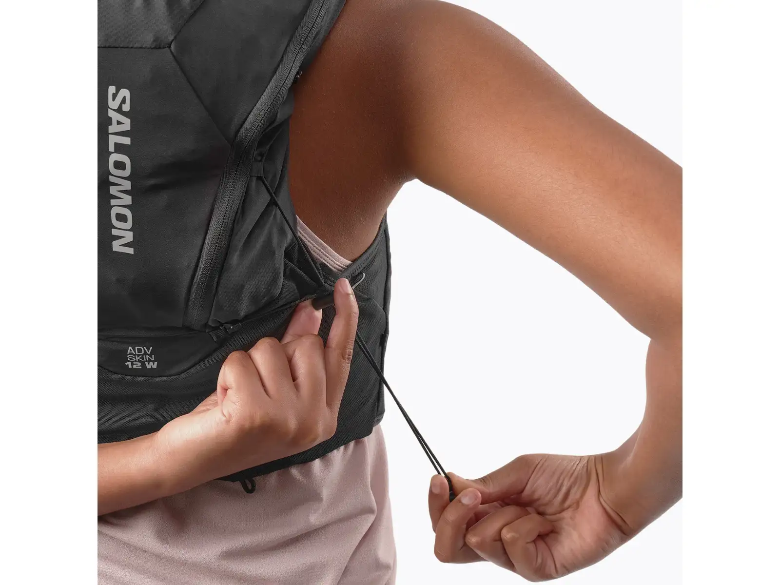 Salomon ADV Skin 12 Set dámska bežecká vesta Black/Asphalt
