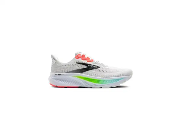 Brooks Ghost 17 pánske bežecké topánky White/Pink Clay/Gecko