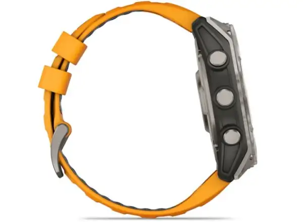 Garmin fenix 8 - 51 mm AMOLED Sapphire inteligentné hodinky Titanium Orange/Graphite