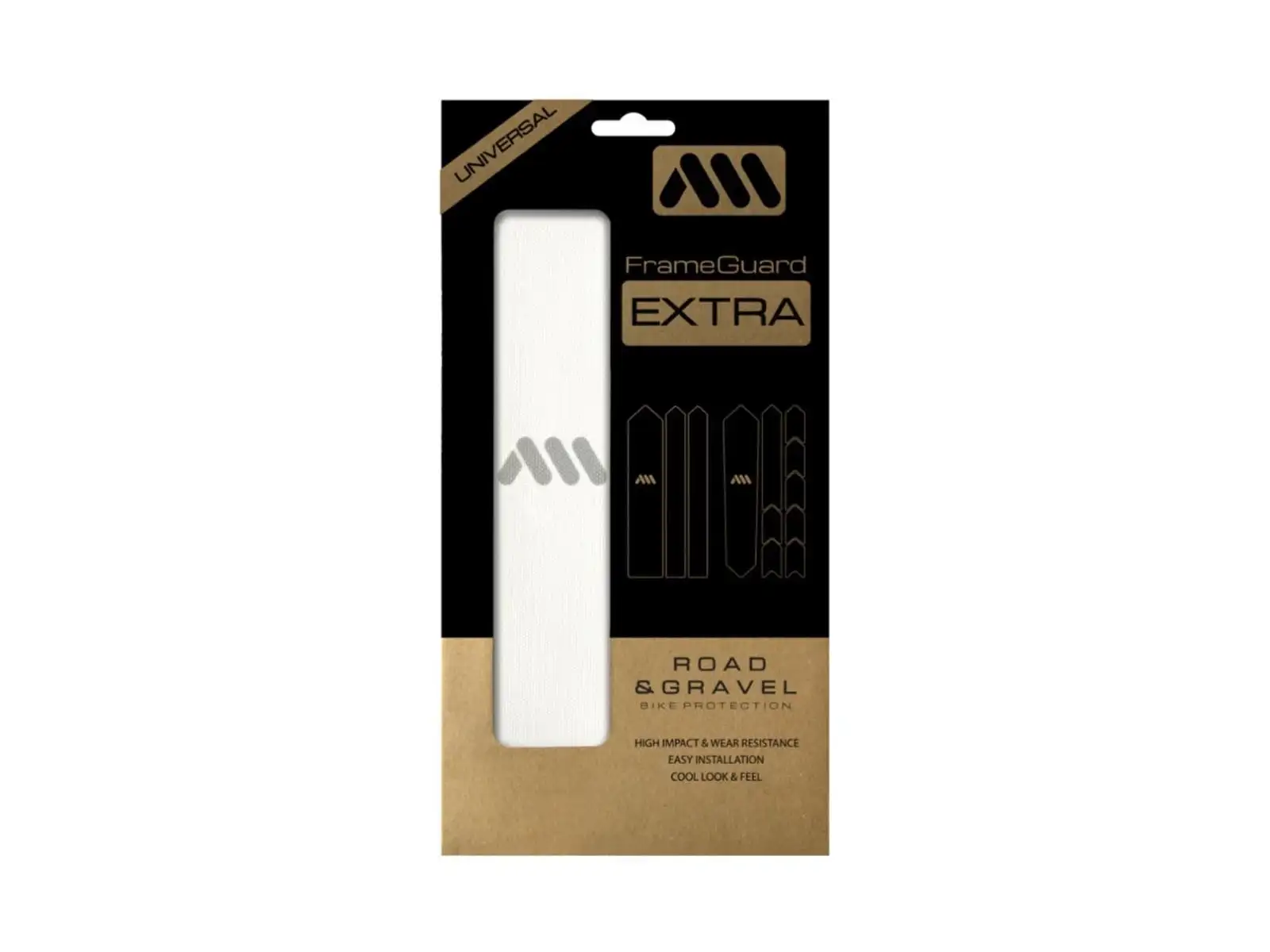 All Mountain Style ochranné polepy na rám Gravel/Road Clear Silver