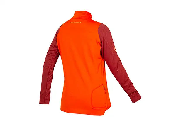 Endura Singletrack Fleece Dámsky dres s dlhým rukávom Paprika