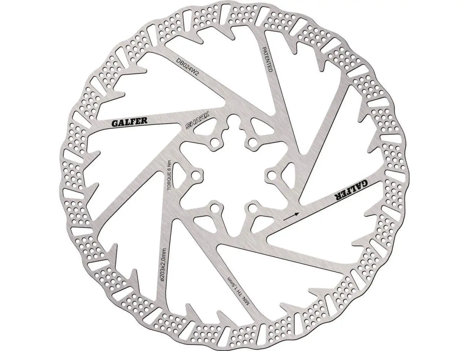 Galfer Shark brzdový kotúč 160 mm x 1.8 mm