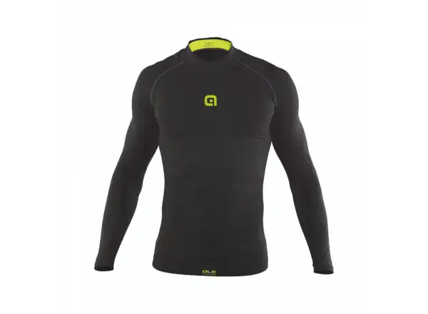 Alé Carbonio Dryarn® pánske funkčné tričko s dlhým rukávom čierne