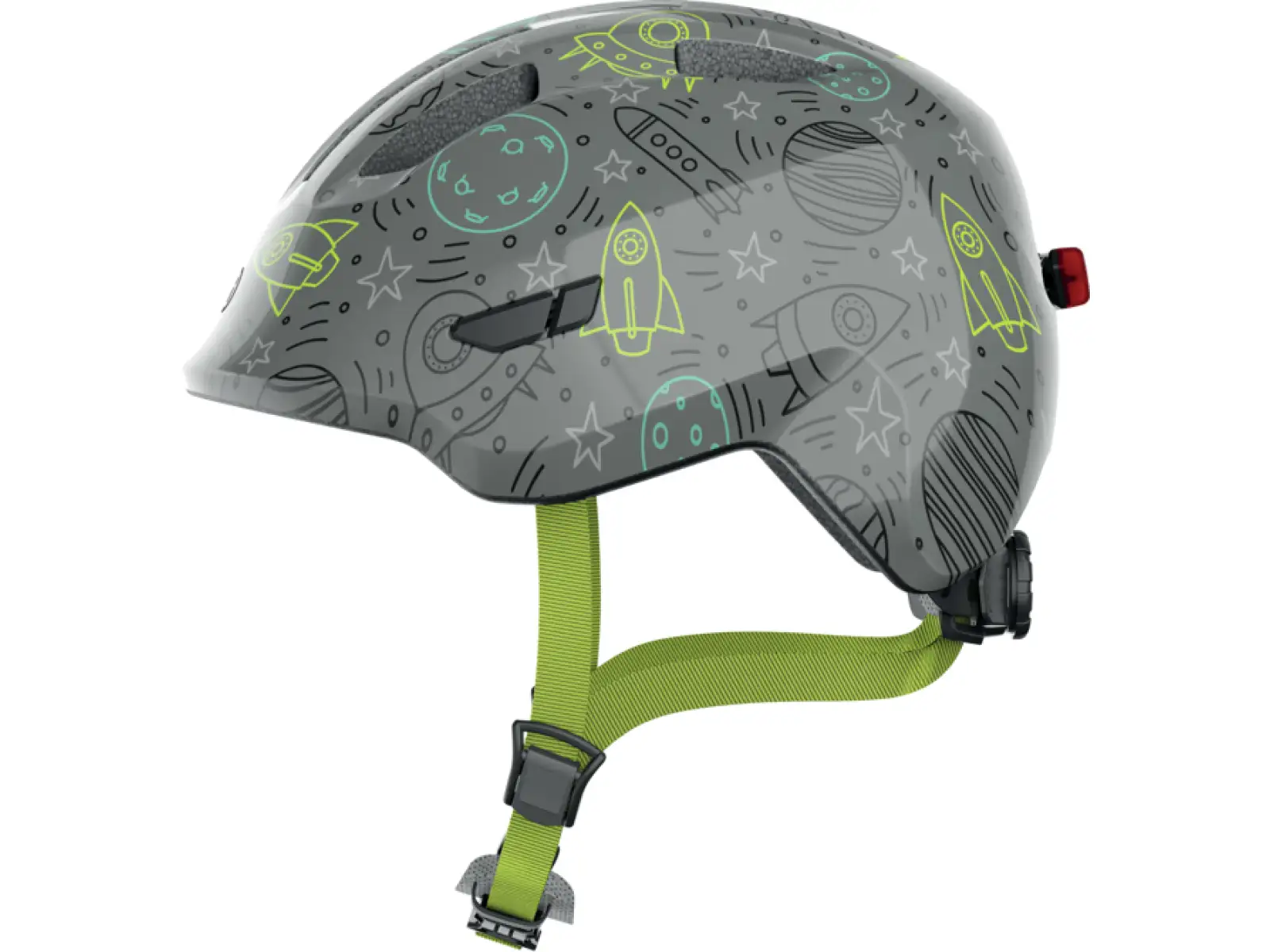 Abus Smiley 3.0 LED detská prilba Grey Space
