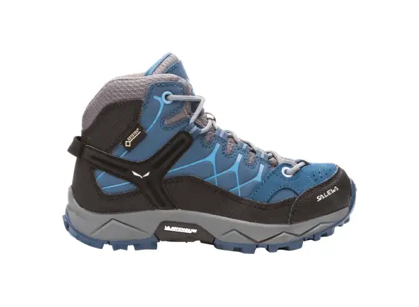 Salewa Alp Trainer Mid GTX detské outdoorové topánky Dark Denim Charcoal