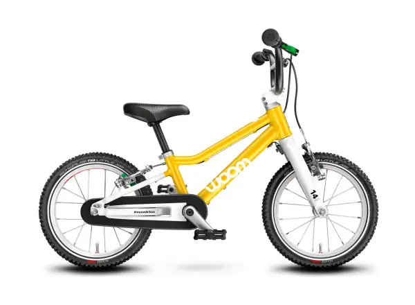 Woom 2 Yellow 14 Detský bicykel