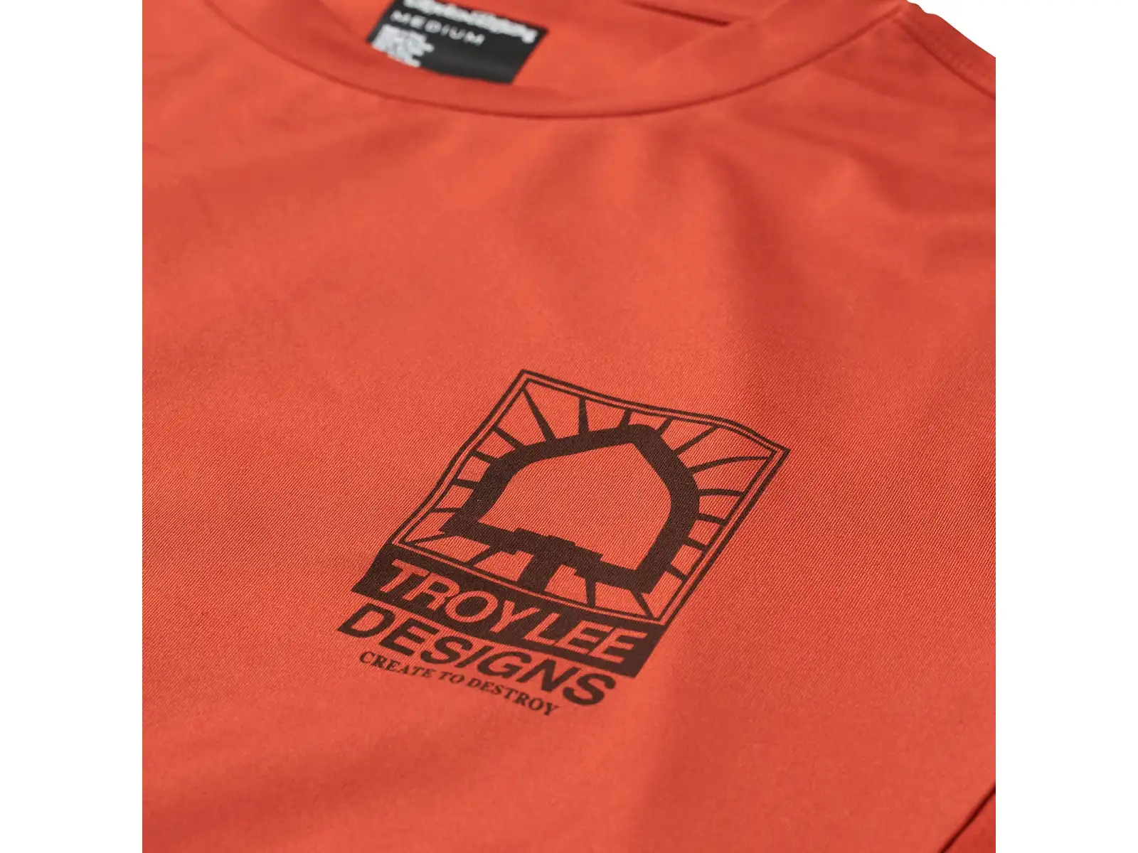 Troy Lee Designs Ruckus Ride Tee Create To Destroy pánsky dres dlhý rukáv Brick