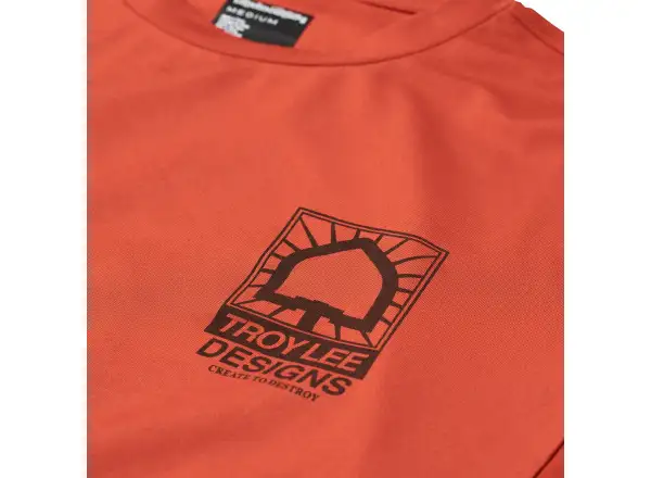 Troy Lee Designs Ruckus Ride Tee Create To Destroy pánsky dres dlhý rukáv Brick