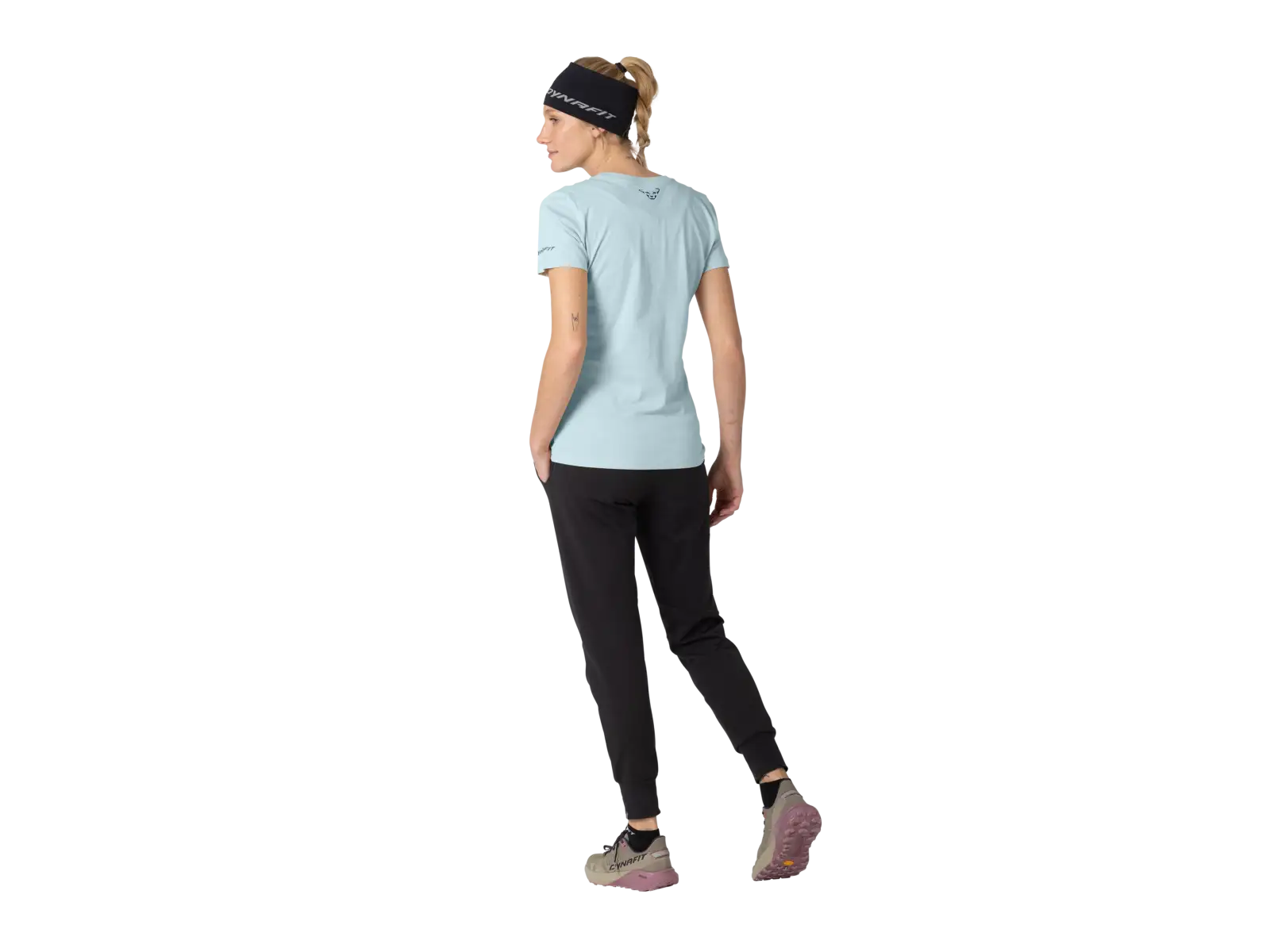 Dynafit Graphic Cotton dámske tričko krátky rukáv Cloud Blue/Tabloid