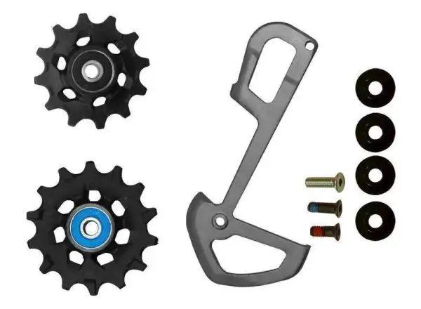 Sram XX1 Eagle kladky a vnútorné vedenie prehadzovačky sivé