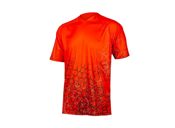 Endura SingleTrack Print Tee LTD Pánske tričko s krátkym rukávom Paprika