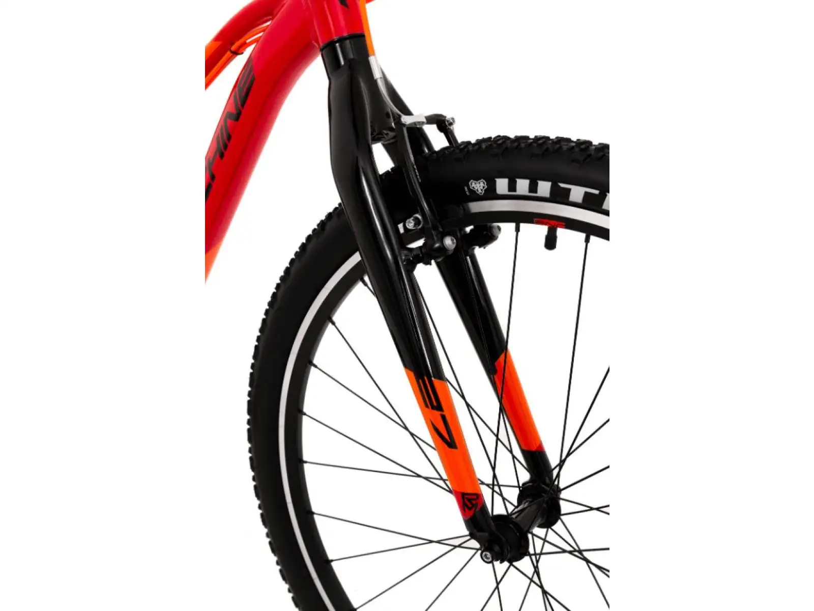 Rock Machine Thunder 27 VB červená/oranžová detský horský bicykel