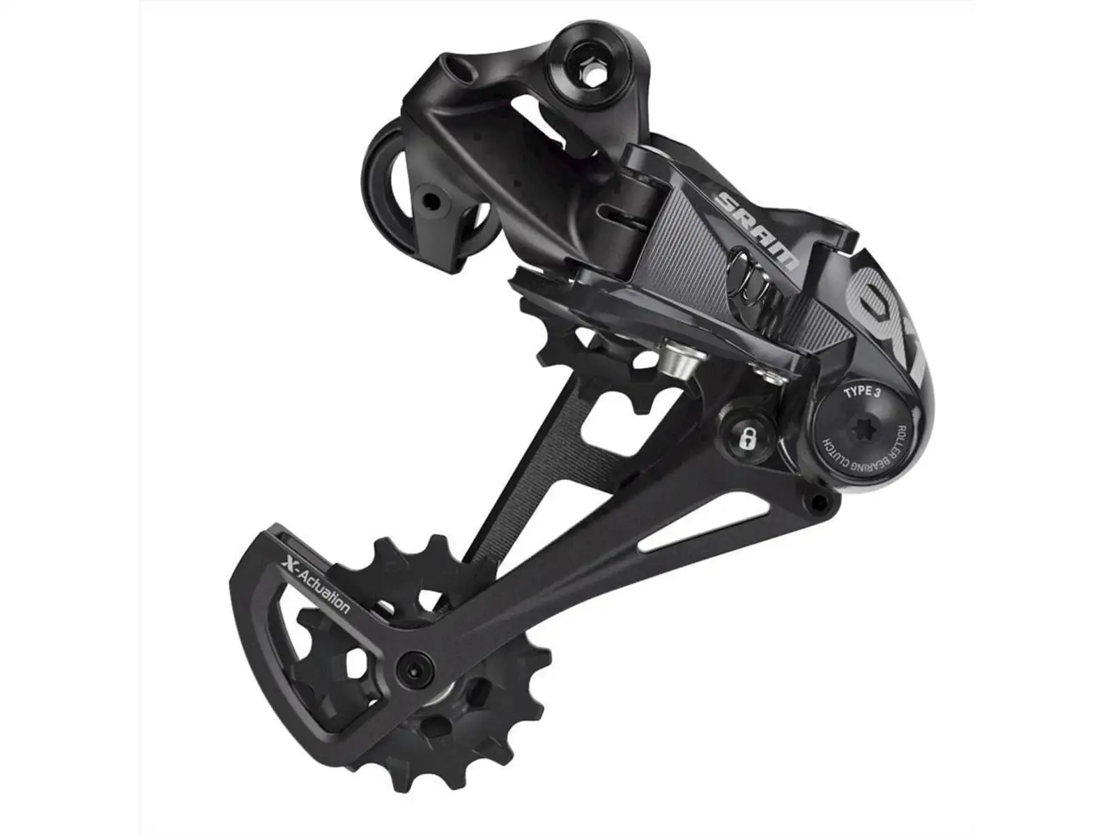 Sram EX1 X-Horizon 8 sp. prehadzovačka dlhé vedenie čierna farba