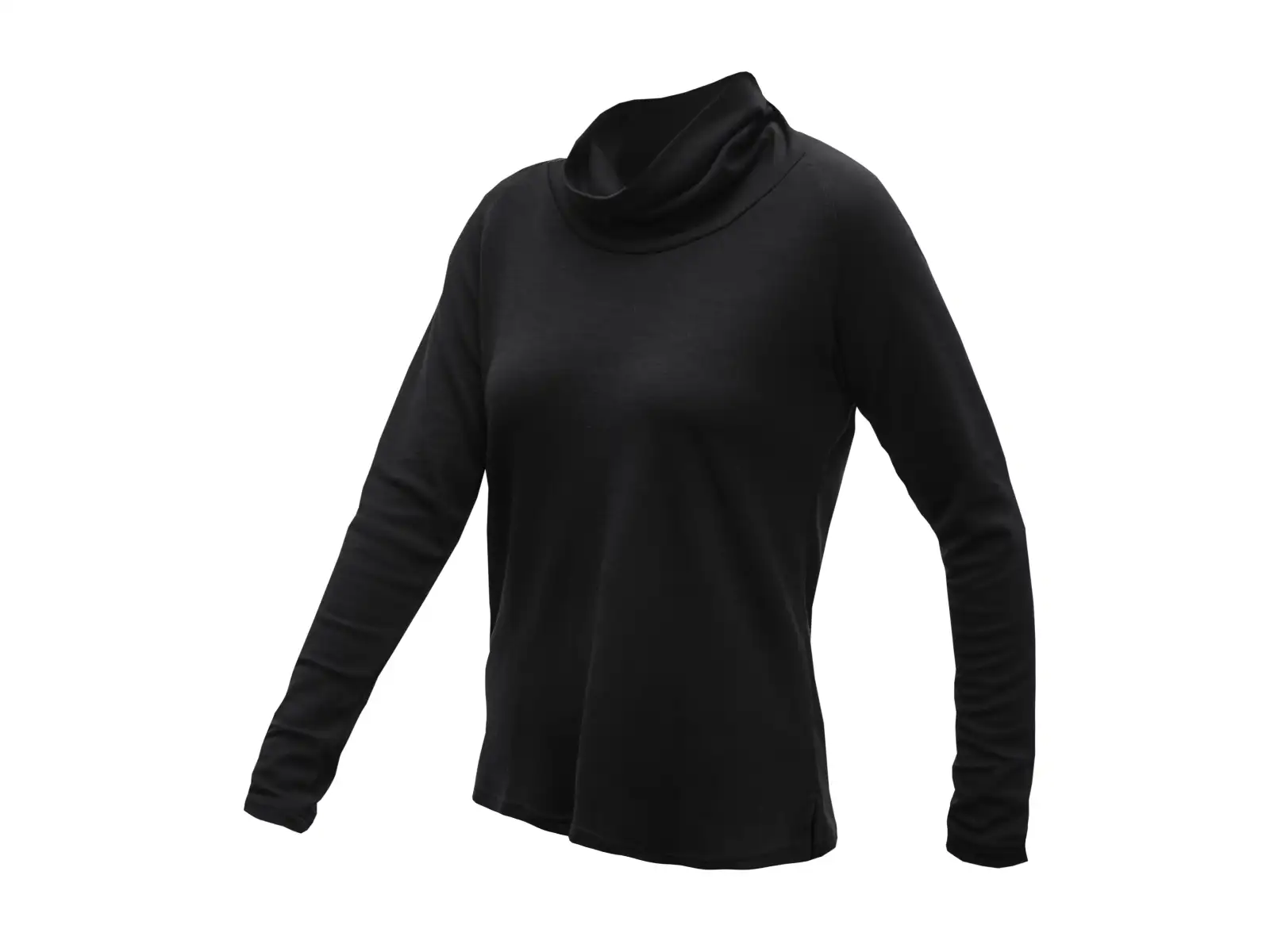 Sensor Merino Blend dámsky rolák čierna