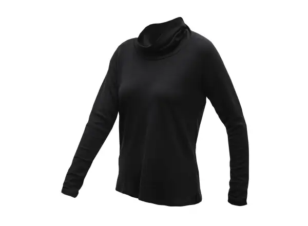 Sensor Merino Blend dámsky rolák čierna