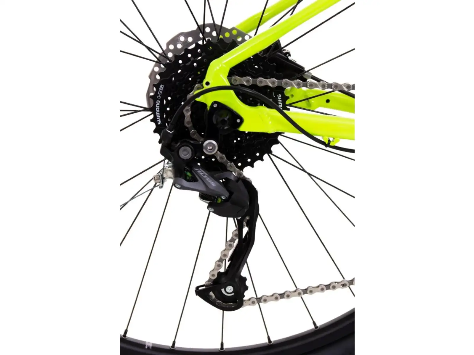 Rock Machine Torrent 20-29 horský bicykel gloss radioactive yellow/black/petrol blue