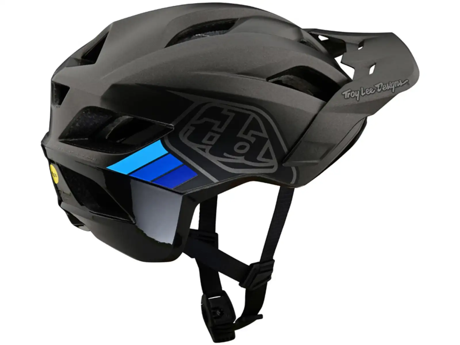 Troy Lee Designs Flowline SE Mips prilba Badge Charcoal/Gray