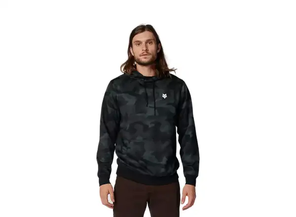 Fox Head Camo Fleece pánska mikina Čierna kamufláž