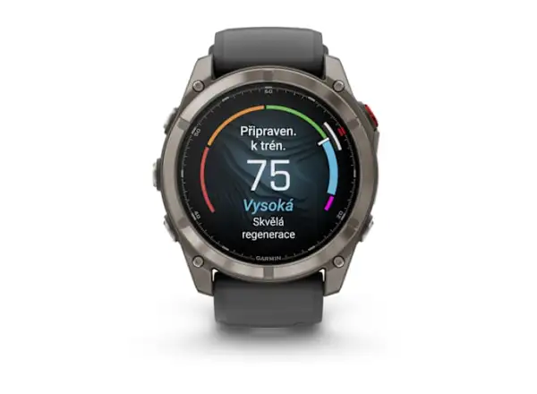 Garmin fenix 8 Pro 51 mm AMOLED Sapphire smart hodinky Titanium Graphite/Black