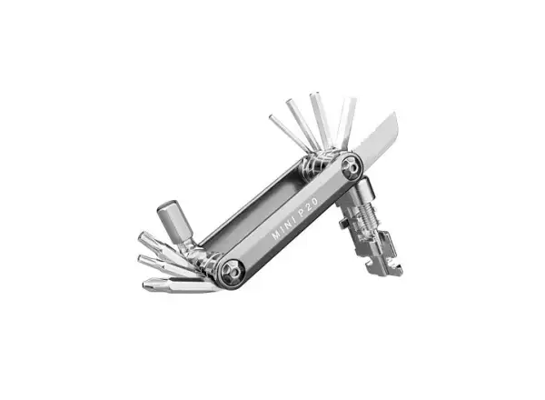 Multifunkčný kľúč Topeak Mini P20 20 funkcií strieborný