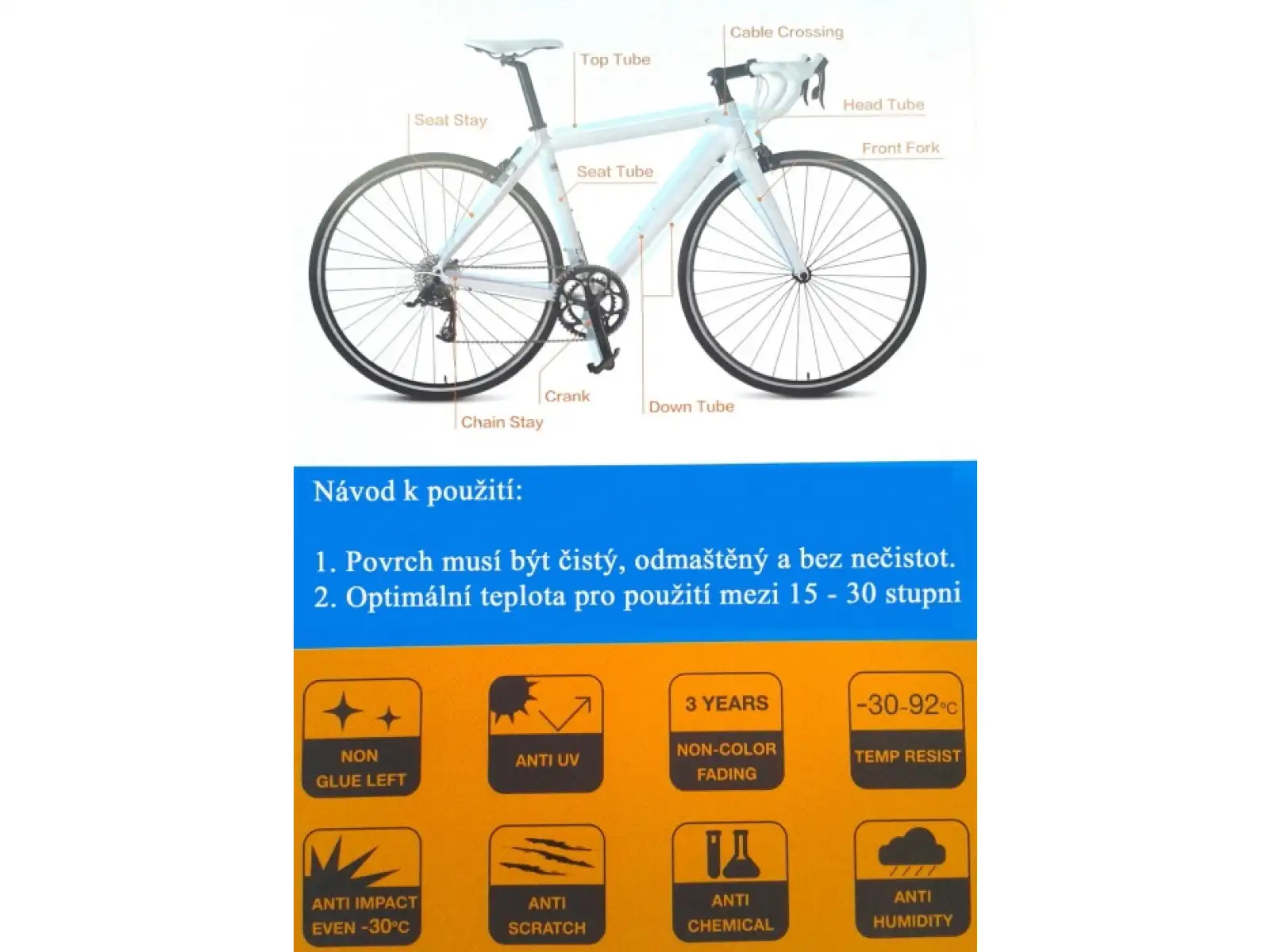 Airbone Paint Guard ochranné nálepky na rám 13ks