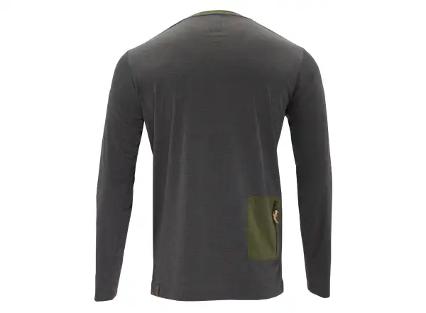 Silvini Casalo pánske tričko s dlhým rukávom Charcoal/Olive
