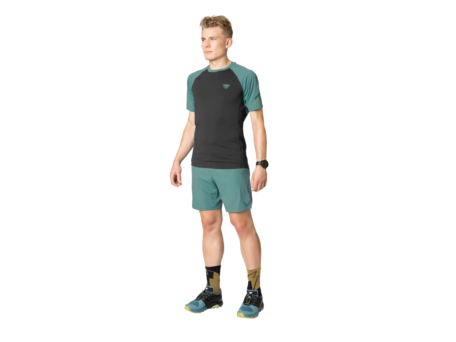 Dynafit Alpine Pro 2 v 1 pánske bežecké kraťasy Atlantic