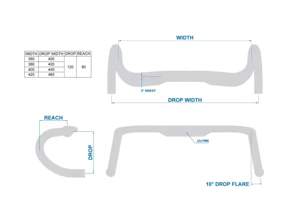 Ritchey WCS Streem Internal Routing cestné riadidlá