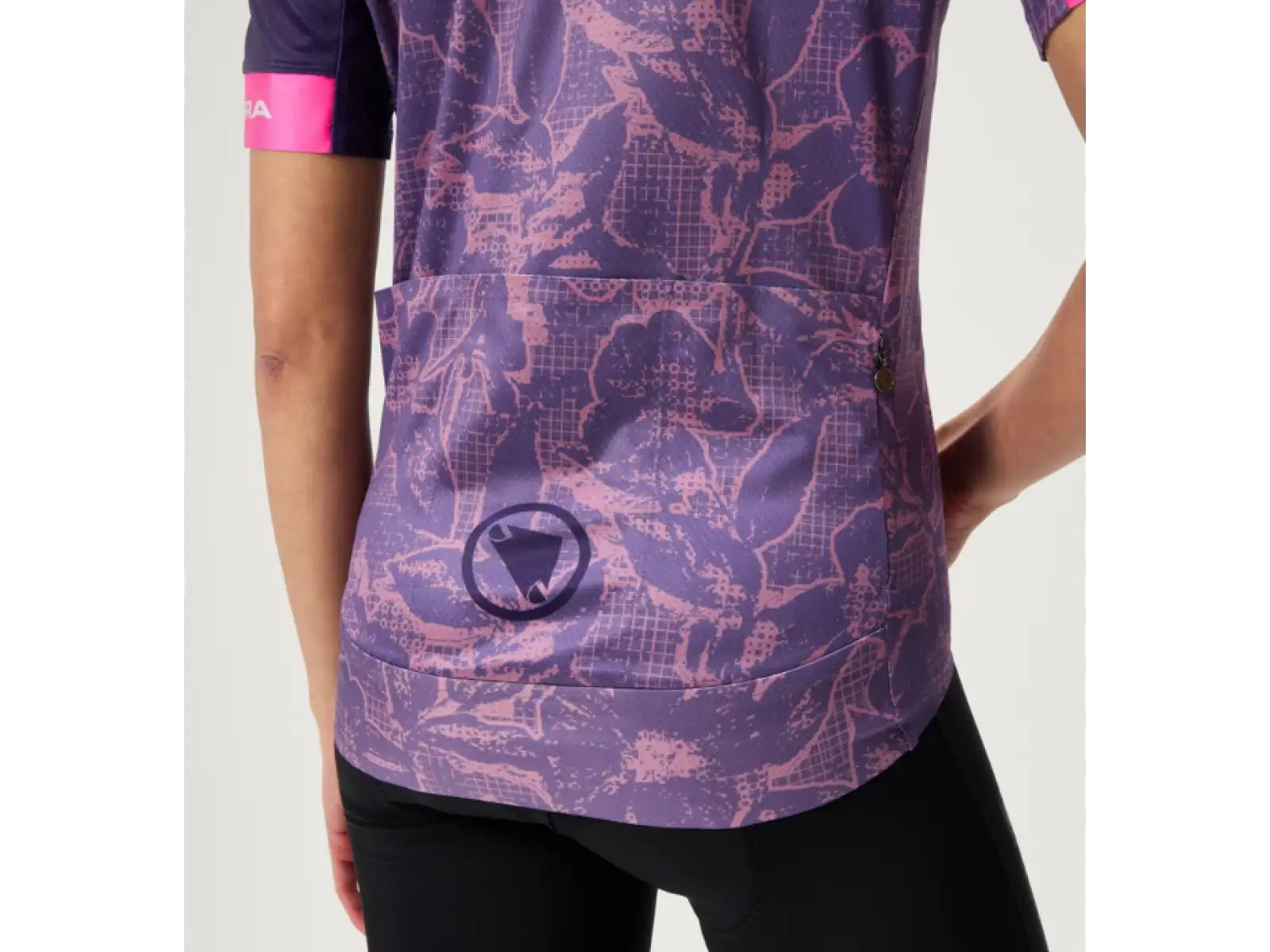 Endura FS260 Floral dámsky dres krátky rukáv Bramble