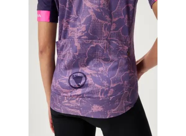 Endura FS260 Floral dámsky dres krátky rukáv Bramble