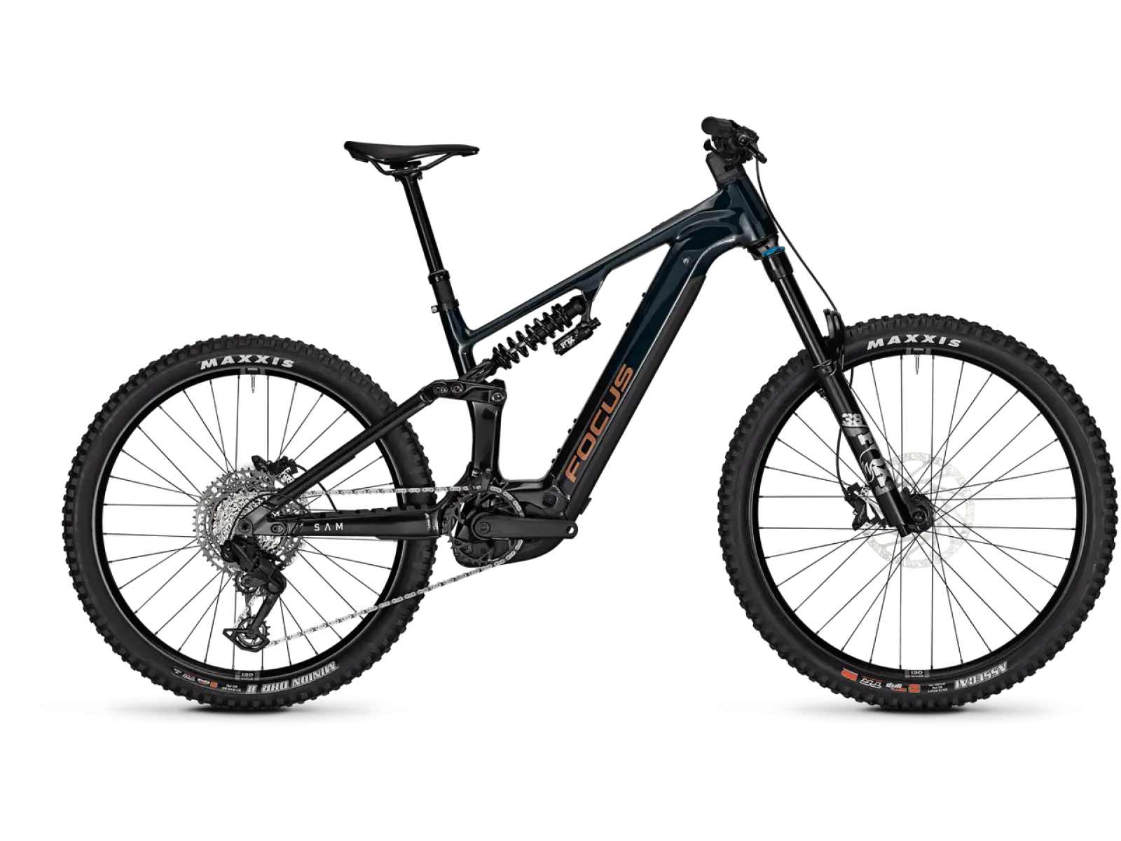 Focus SAM 8 800Wh celoodpružený elektrobicykel Classicgreen / Obsidianblack