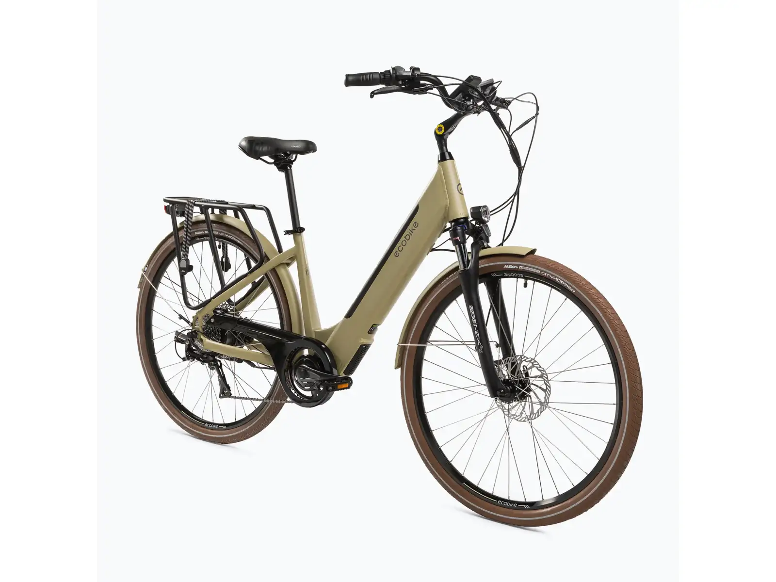 Ecobike X-City mestský elektrobicykel 468 Wh Cappuccino