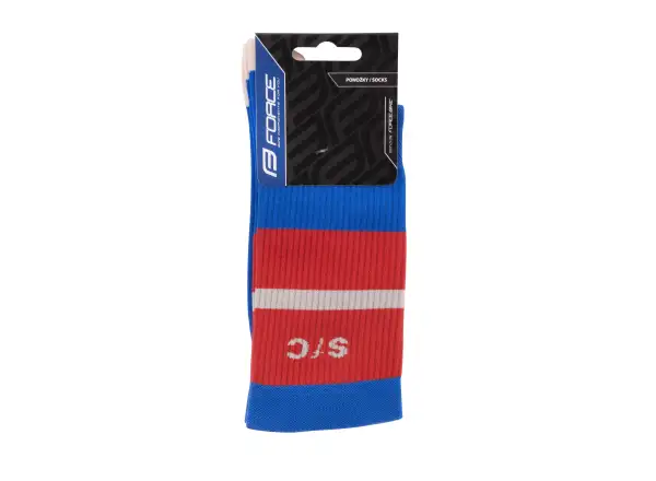 Force Stripe dlhé ponožky modrá