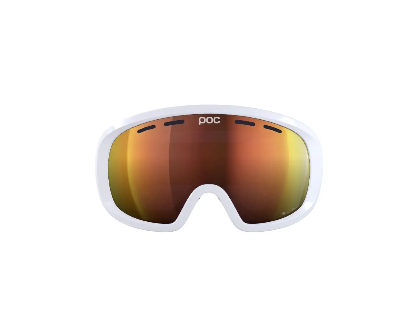 POC Fovea Mid lyžiarske okuliare Hydrogen White/Partly Sunny Orange
