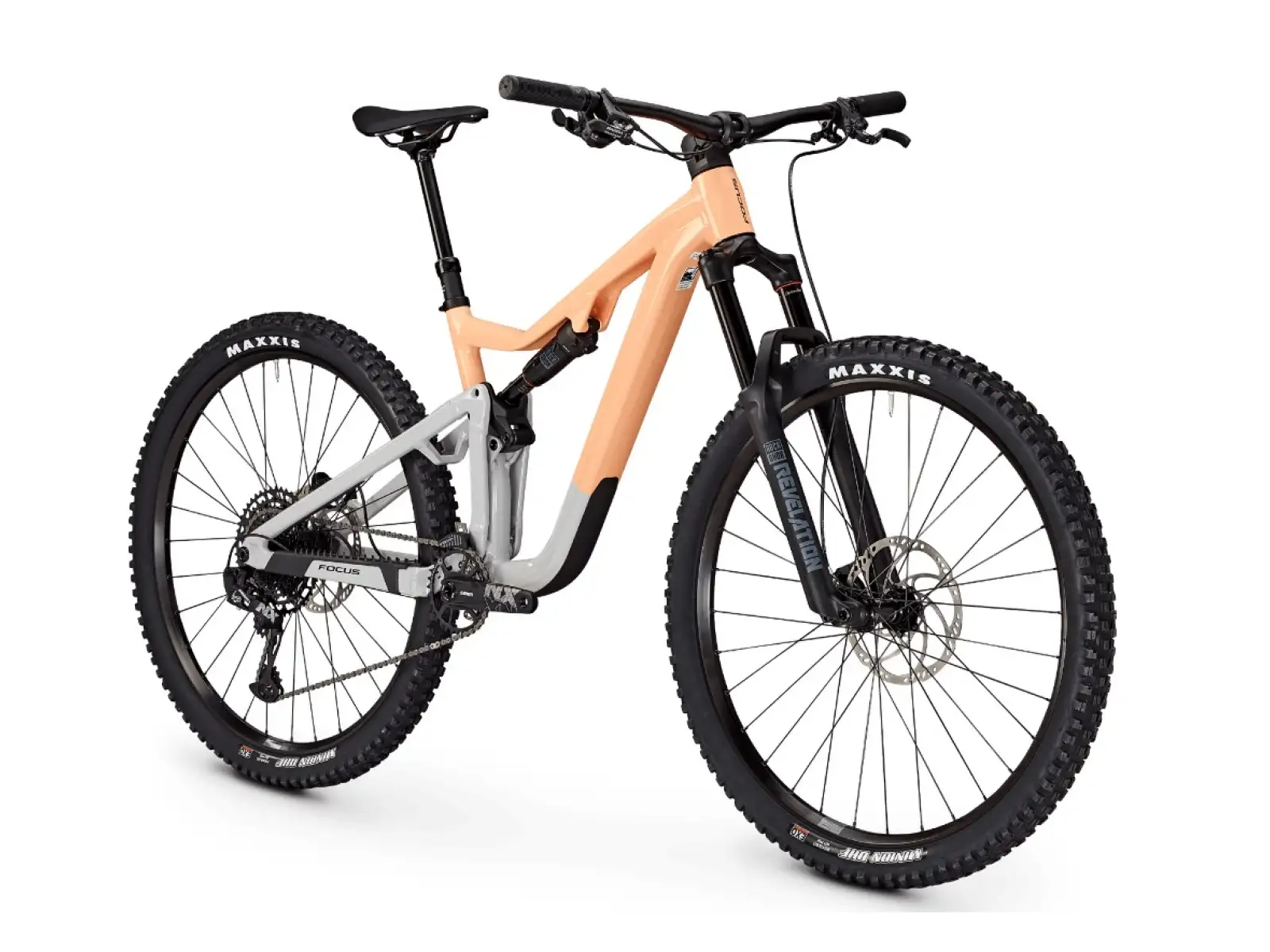Focus Jam 6.8 DI celoodpružený horský bicykel Melon Glossy/Lightgrey Glossy
