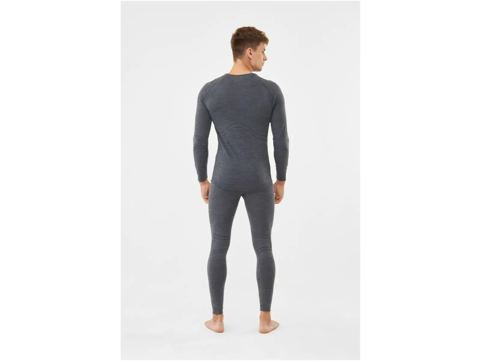 Viking Lan Pro Merino pánsky set Dark Grey