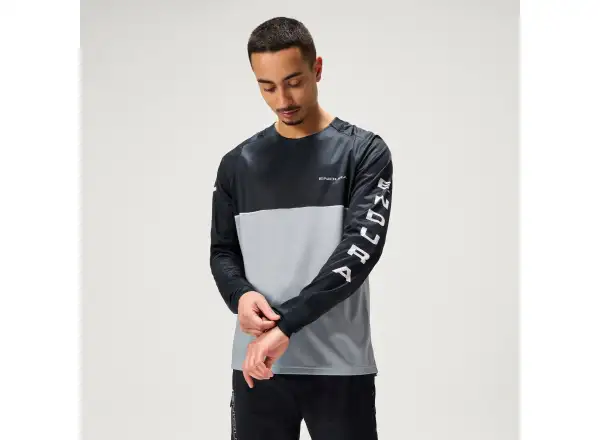 Endura Core Printed L/S Tee pánsky dres dlhý rukáv Black