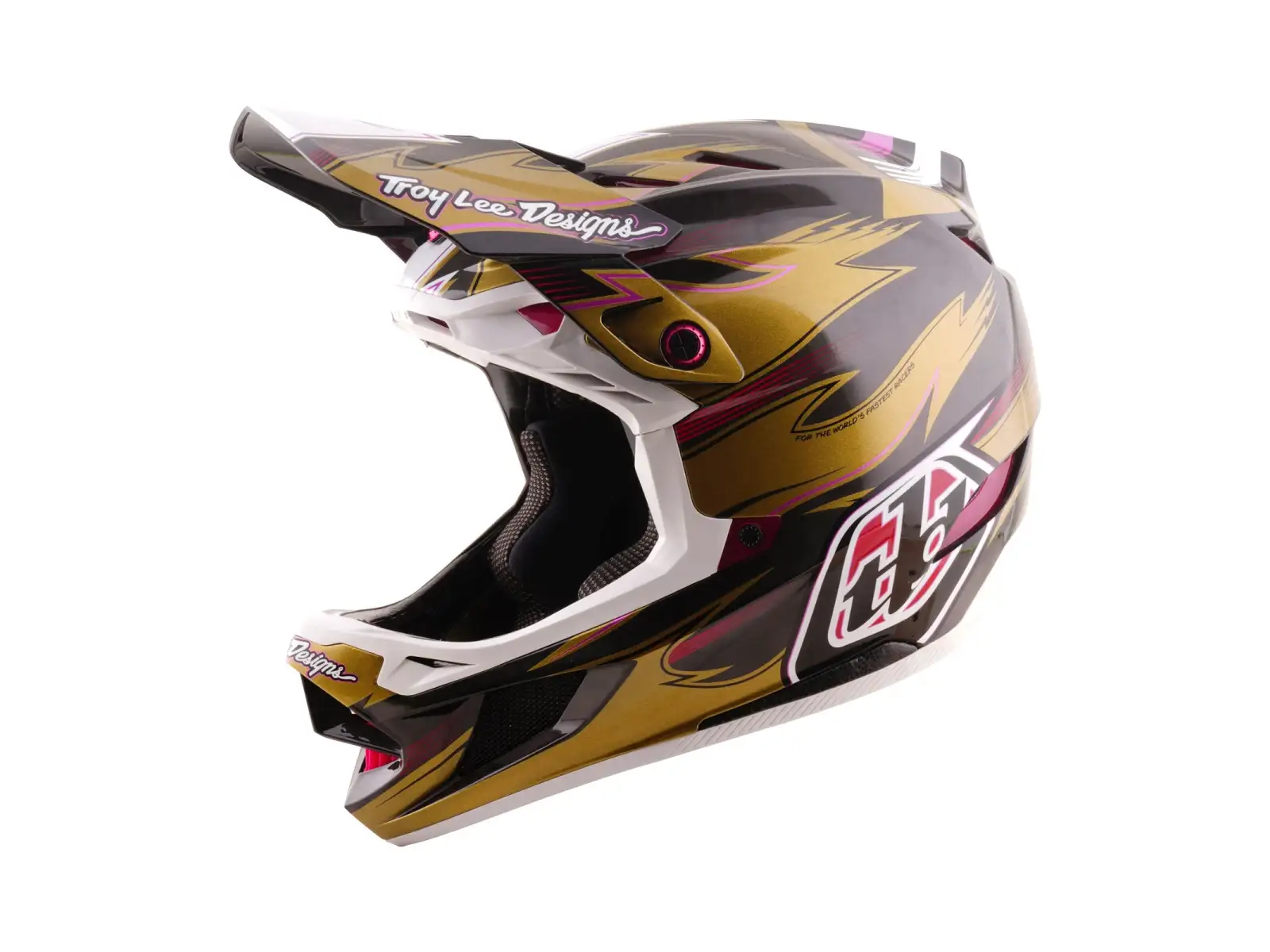 Troy Lee Designs D4 Carbon MIPS Cyclops prilba Gold