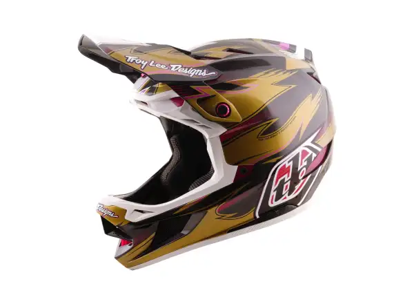 Troy Lee Designs D4 Carbon MIPS Cyclops prilba Gold