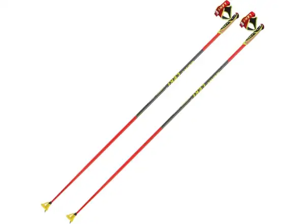 Leki HRC Team bežecké palice bright red/neon yellow/black