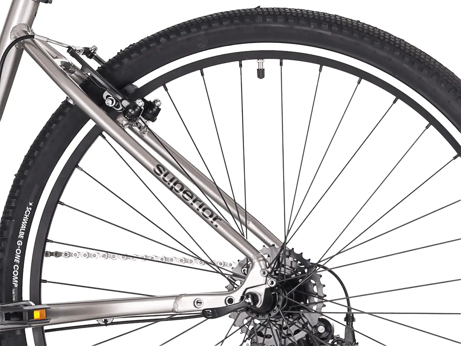Superior Blox 6.0 MS trekingový bicykel Gloss Dark Chrome
