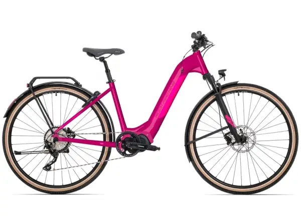 Rock Machine Crossride INT e500 Lady Touring dámsky elektrobicykel /Gloss Purple/Pink
