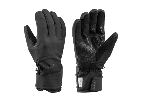 Zjazdové rukavice Leki Hikin Pro black