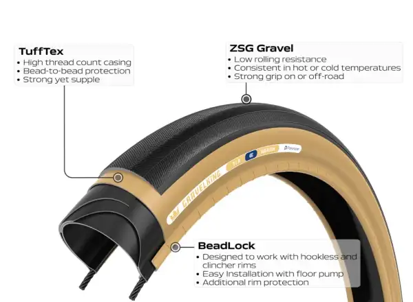 Panaracer GravelKing SS plášť 700x40 čierna/hnedá