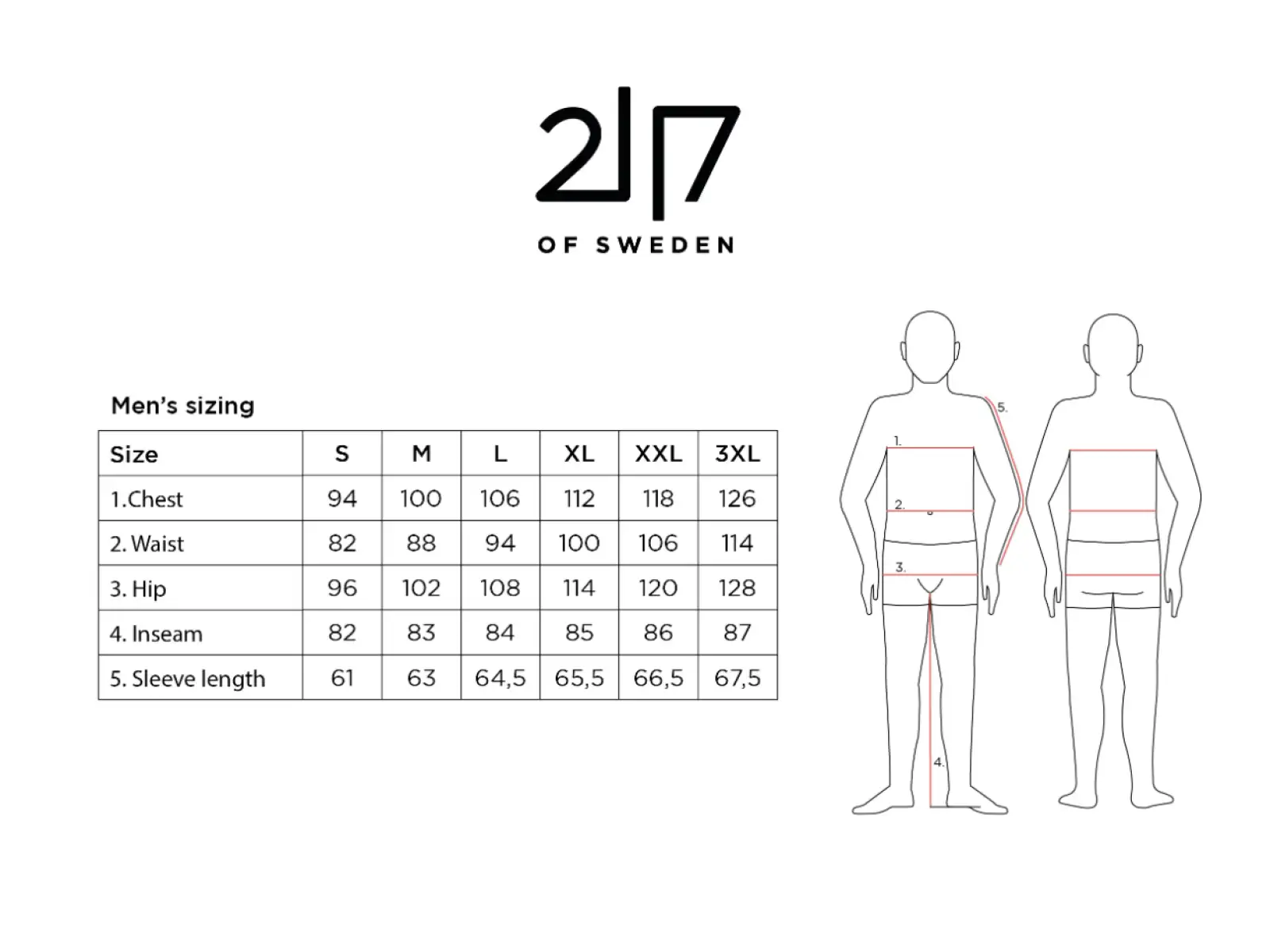2117 of Sweden Krasse pánske lyžiarske nohavice Black
