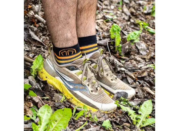 Sidas Run Anatomic Light Ankle bežecké ponožky bielo-čierna