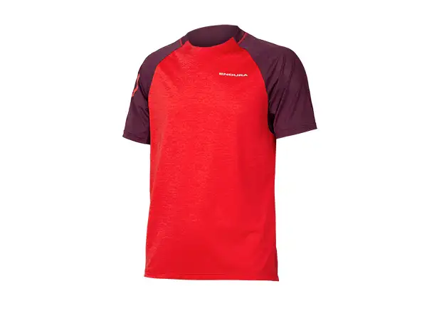 Endura SingleTrack pánsky dres krátky rukáv Pomegranate