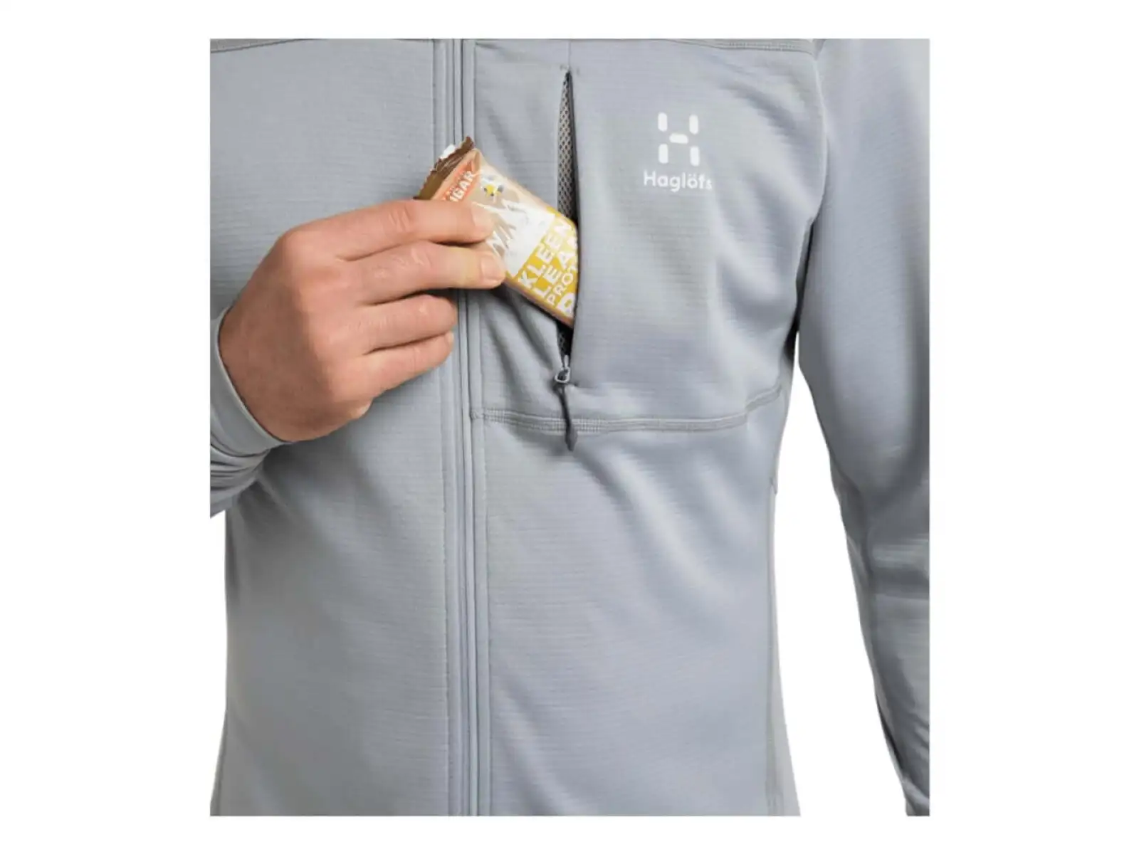 Haglöfs L.I.M Mid Multi Hood Pánska mikina Grey