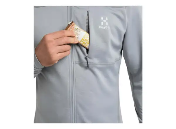 Haglöfs L.I.M Mid Multi Hood Pánska mikina Grey