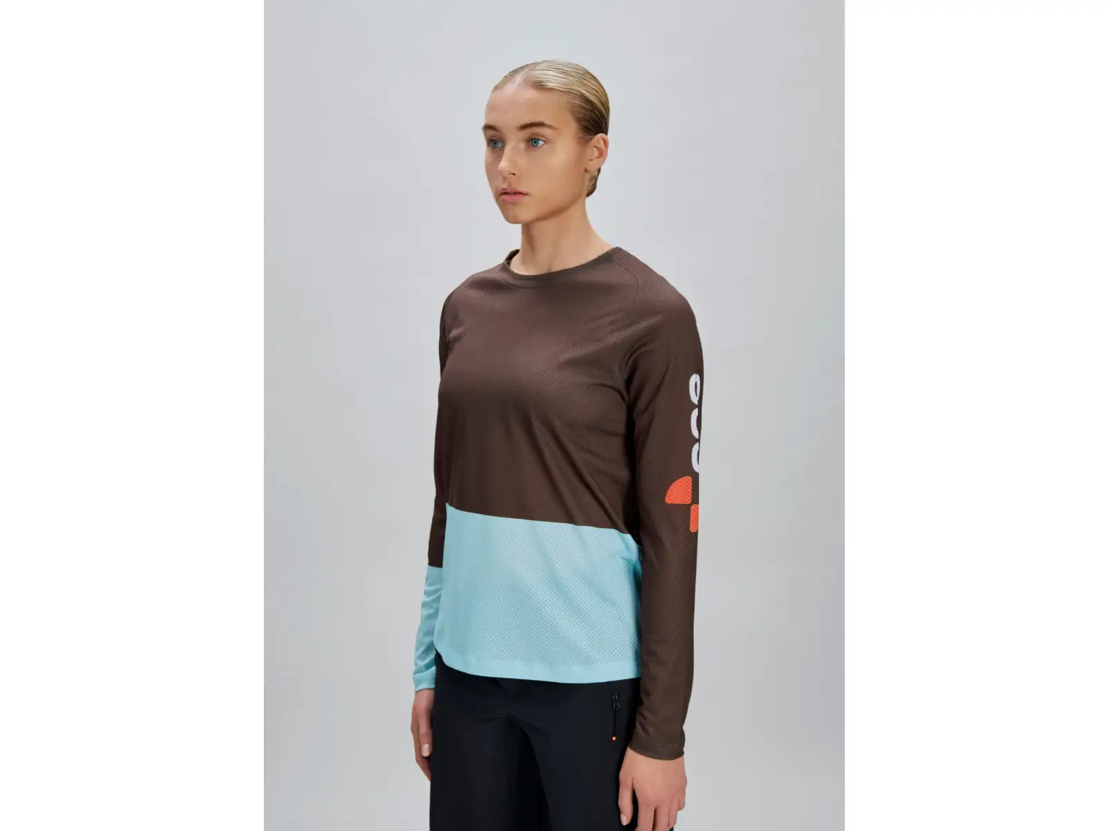 POC Motion Air dámsky dres dlhý rukáv Bronzite Brown/Lazurite Blue